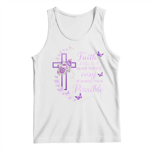 Christian Jesus Tank Top Vintage Bible Verse Printed Faith Blessed Inspirational Girl TS10 White Print Your Wear