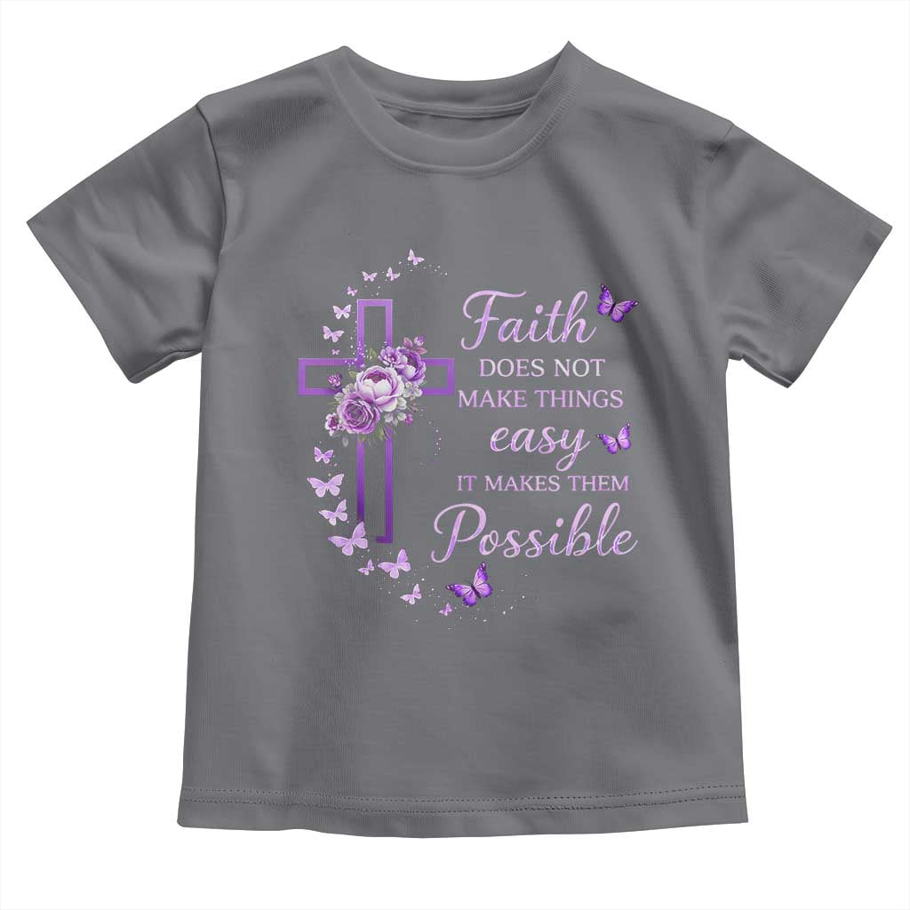 Christian Jesus Toddler T Shirt Vintage Bible Verse Printed Faith Blessed Inspirational Girl TS10 Charcoal Print Your Wear
