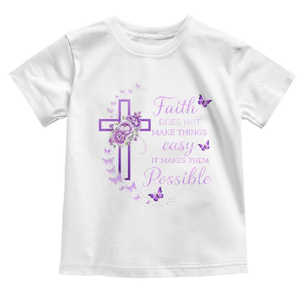 Christian Jesus Toddler T Shirt Vintage Bible Verse Printed Faith Blessed Inspirational Girl TS10 White Print Your Wear