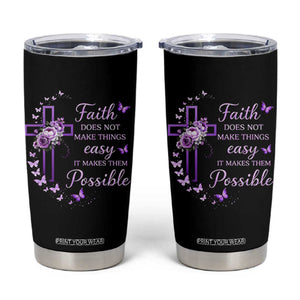 Christian Jesus Tumbler Cup Vintage Bible Verse Printed Faith Blessed Inspirational Girl TS10 Black Print Your Wear