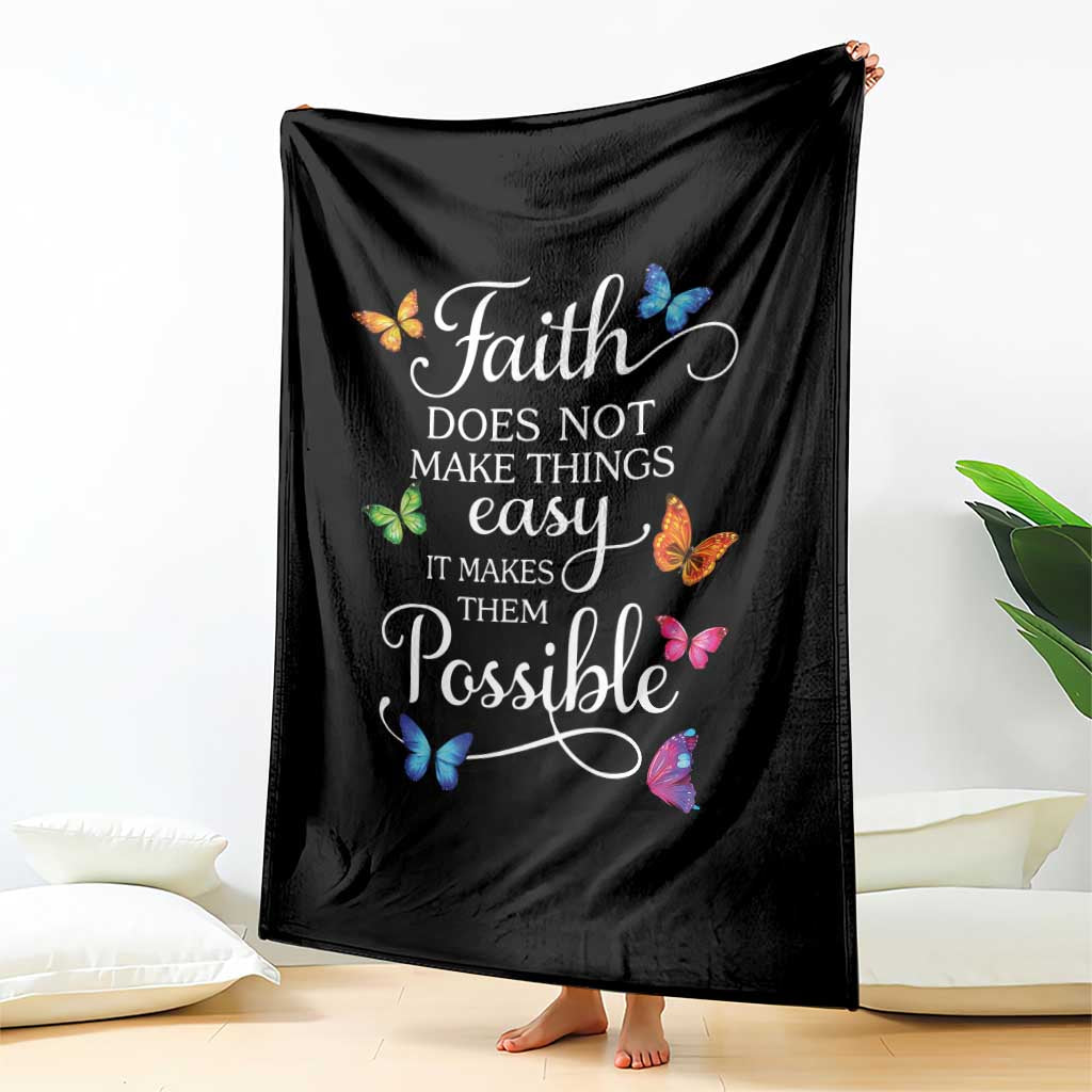 Christian Jesus Throw Blanket Butterfly Art Bible Verse Printed Faith Blessed Inspirational Girl TS10 Print Your Wear
