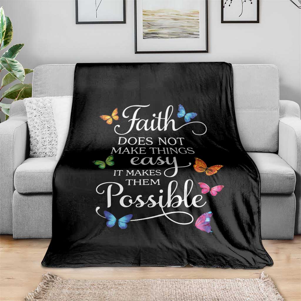 Christian Jesus Throw Blanket Butterfly Art Bible Verse Printed Faith Blessed Inspirational Girl TS10 Print Your Wear