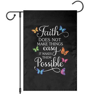 Christian Jesus Garden Flag Butterfly Art Bible Verse Printed Faith Blessed Inspirational Girl TS10 Black Print Your Wear