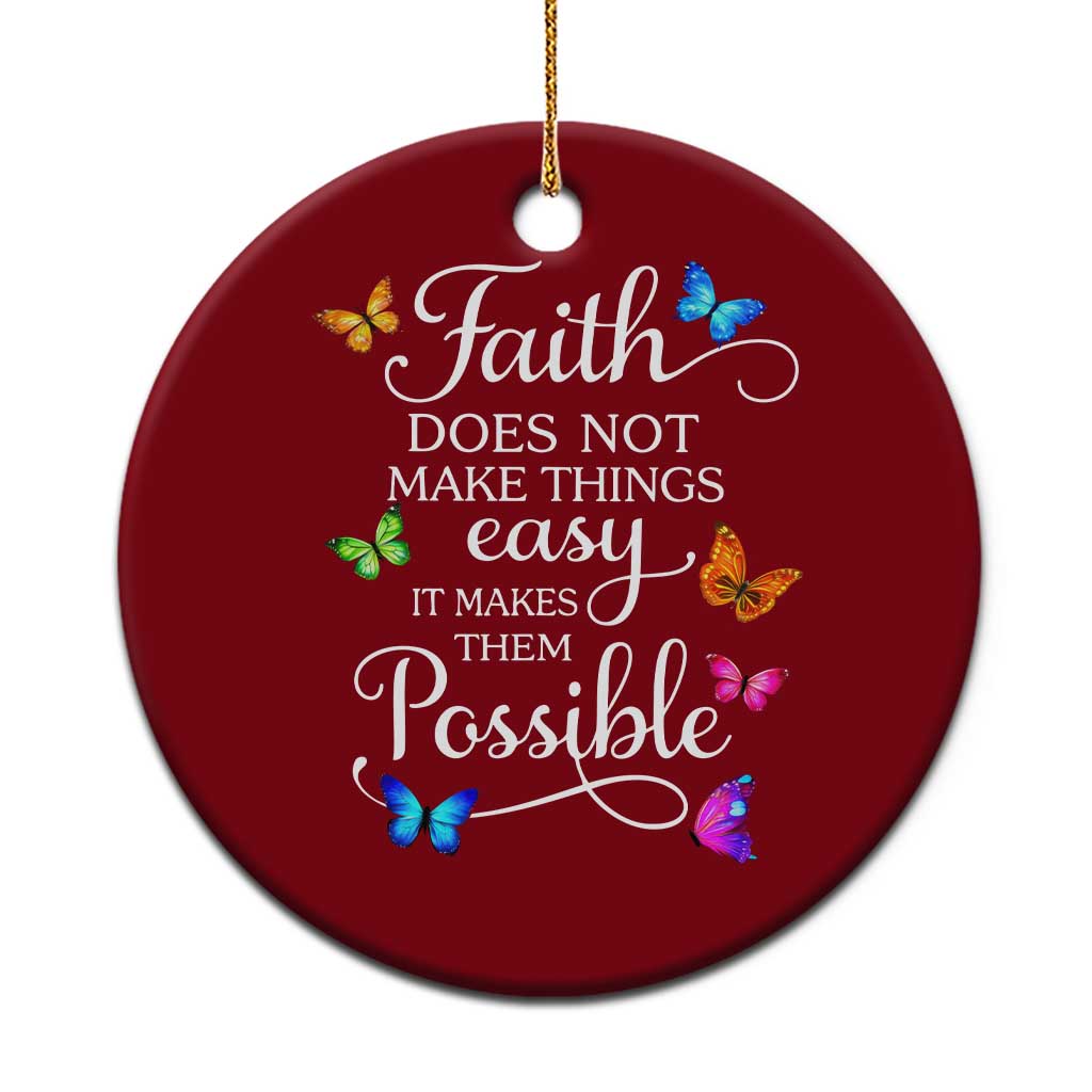 Christian Jesus Ceramic Ornament Butterfly Art Bible Verse Printed Faith Blessed Inspirational Girl TS10 1pc Red Print Your Wear
