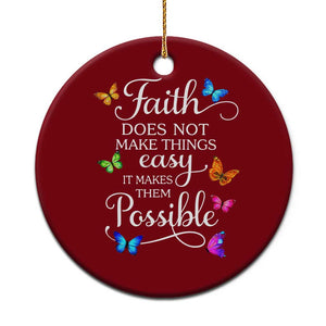 Christian Jesus Ceramic Ornament Butterfly Art Bible Verse Printed Faith Blessed Inspirational Girl TS10 1pc Red Print Your Wear