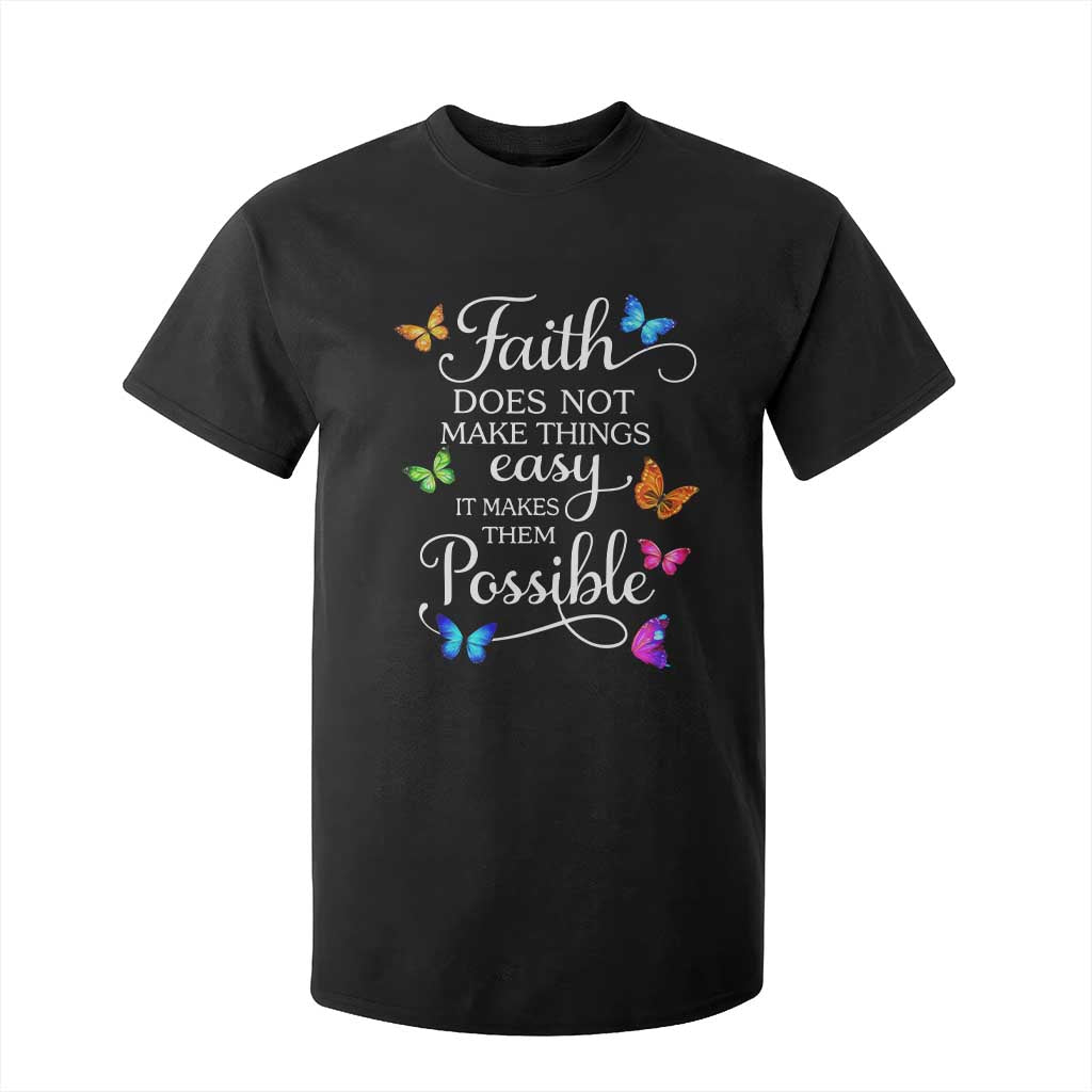 Christian Jesus T Shirt For Kid Butterfly Art Bible Verse Printed Faith Blessed Inspirational Girl TS10 Black Print Your Wear
