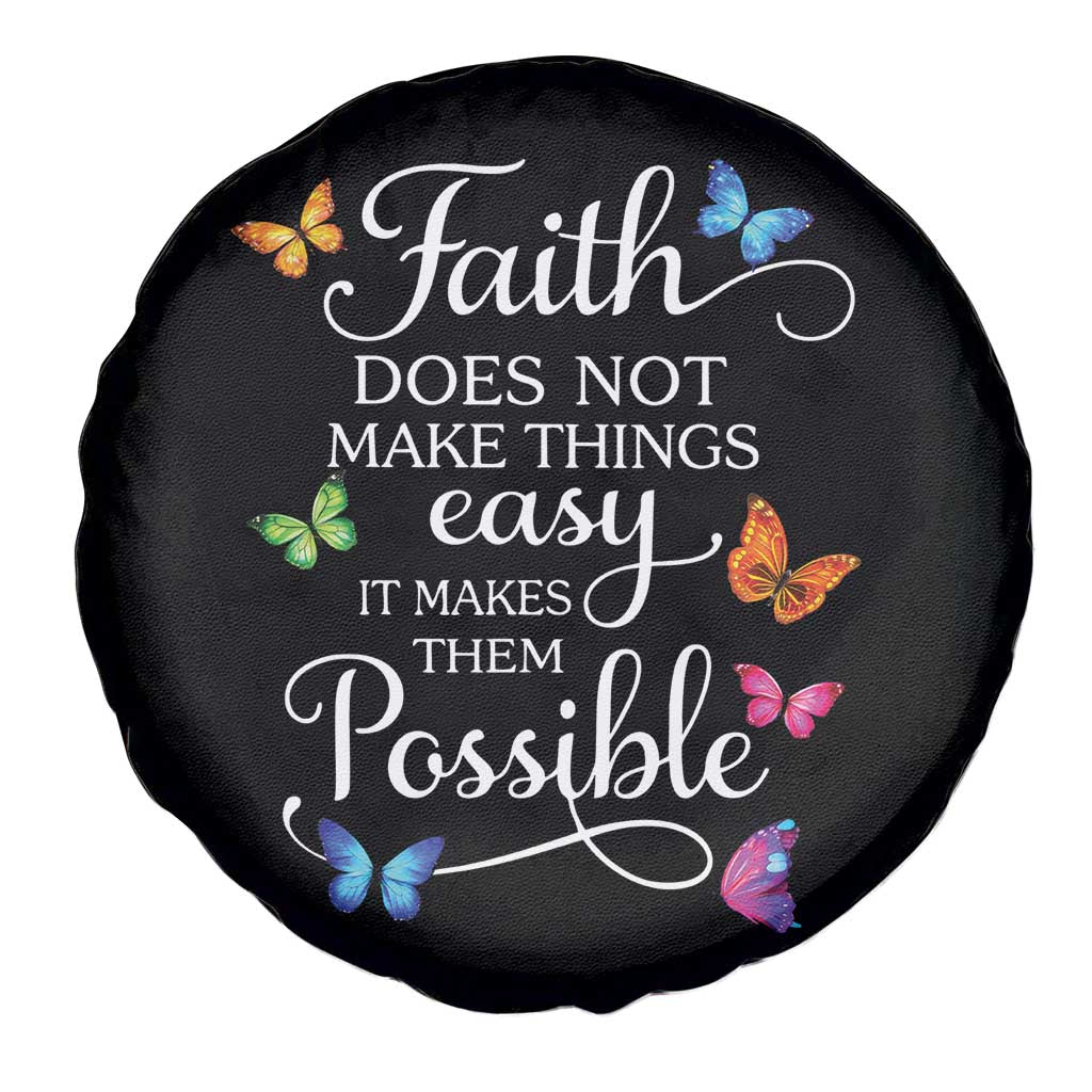 Christian Jesus Spare Tire Cover Butterfly Art Bible Verse Printed Faith Blessed Inspirational Girl TS10 Print Your Wear