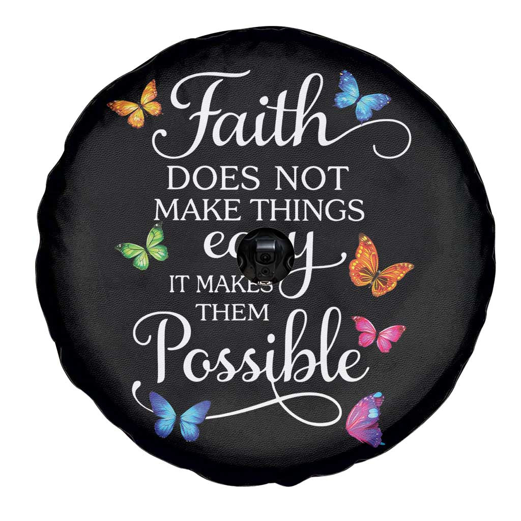 Christian Jesus Spare Tire Cover Butterfly Art Bible Verse Printed Faith Blessed Inspirational Girl TS10 Print Your Wear