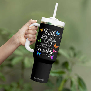 Christian Jesus Tumbler With Handle Butterfly Art Bible Verse Printed Faith Blessed Inspirational Girl TS10 Print Your Wear