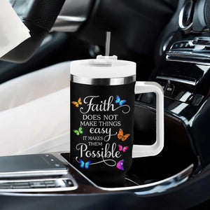 Christian Jesus Tumbler With Handle Butterfly Art Bible Verse Printed Faith Blessed Inspirational Girl TS10 Print Your Wear