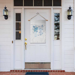 Christian Jesus Garden Flag The Lord Bless You Encouraging Bible Verse Butterfly Art TS10 Print Your Wear