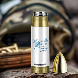 Christian Jesus Bullet Tumbler The Lord Bless You Encouraging Bible Verse Butterfly Art TS10 Print Your Wear
