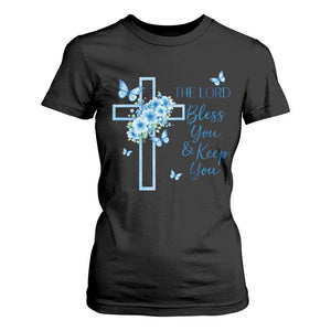 Christian Jesus T Shirt For Women The Lord Bless You Encouraging Bible Verse Butterfly Art TS10 Black Print Your Wear