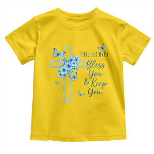 Christian Jesus Toddler T Shirt The Lord Bless You Encouraging Bible Verse Butterfly Art TS10 Daisy Print Your Wear