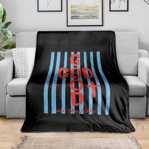 Christian Jesus Lovers Throw Blanket Striped Preppy God Is Good All The Time TS10 Print Your Wear