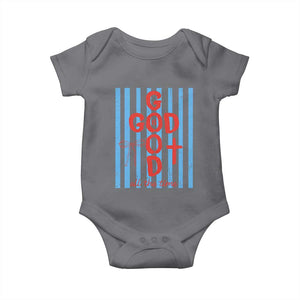 Christian Jesus Lovers Baby Onesie Striped Preppy God Is Good All The Time TS10 Charcoal Print Your Wear