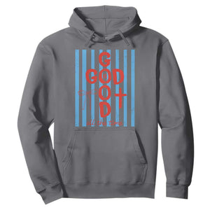 Christian Jesus Lovers Hoodie Striped Preppy God Is Good All The Time TS10 Charcoal Print Your Wear
