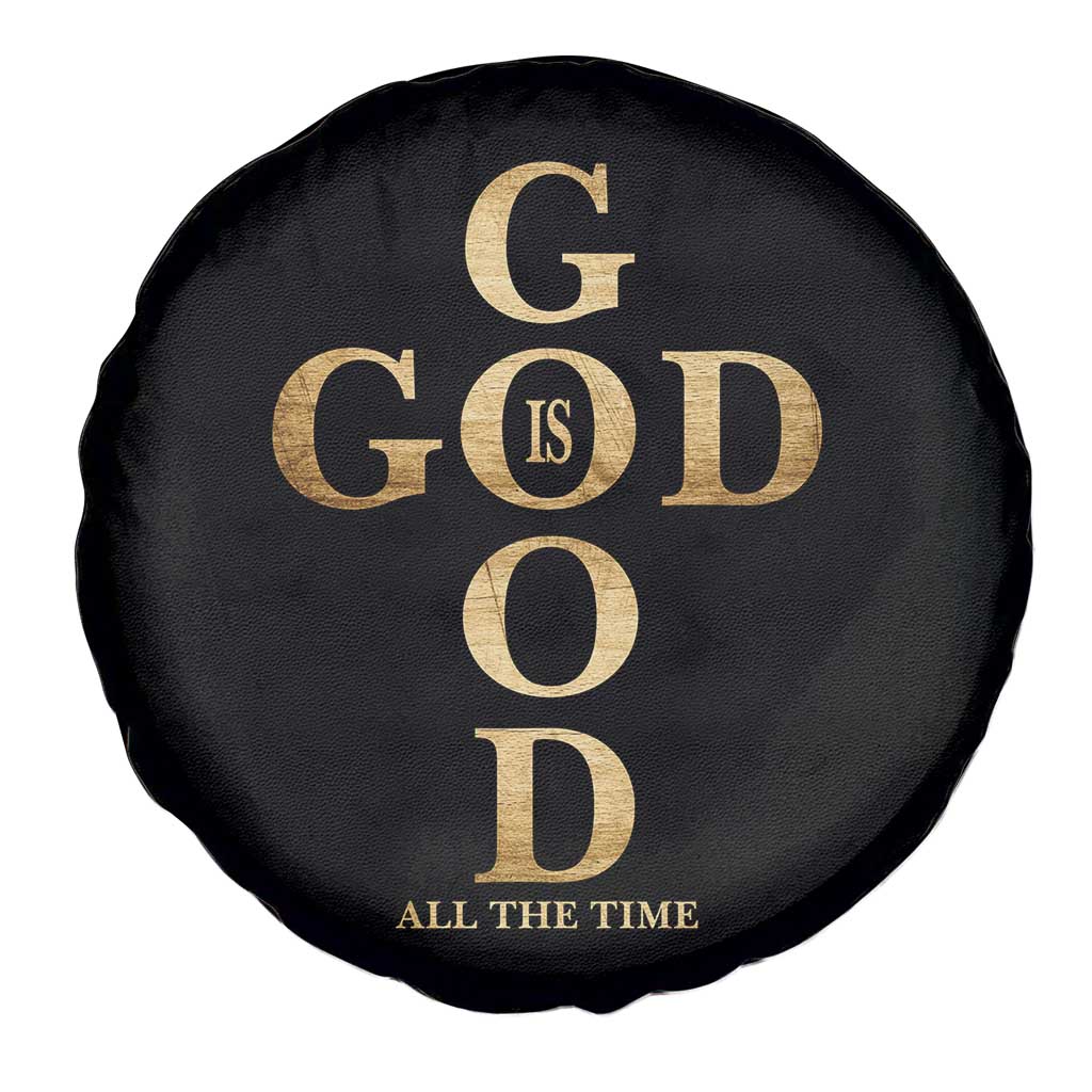 Christian Jesus Lovers Spare Tire Cover God Is Good All The Time Cross TS10 Print Your Wear