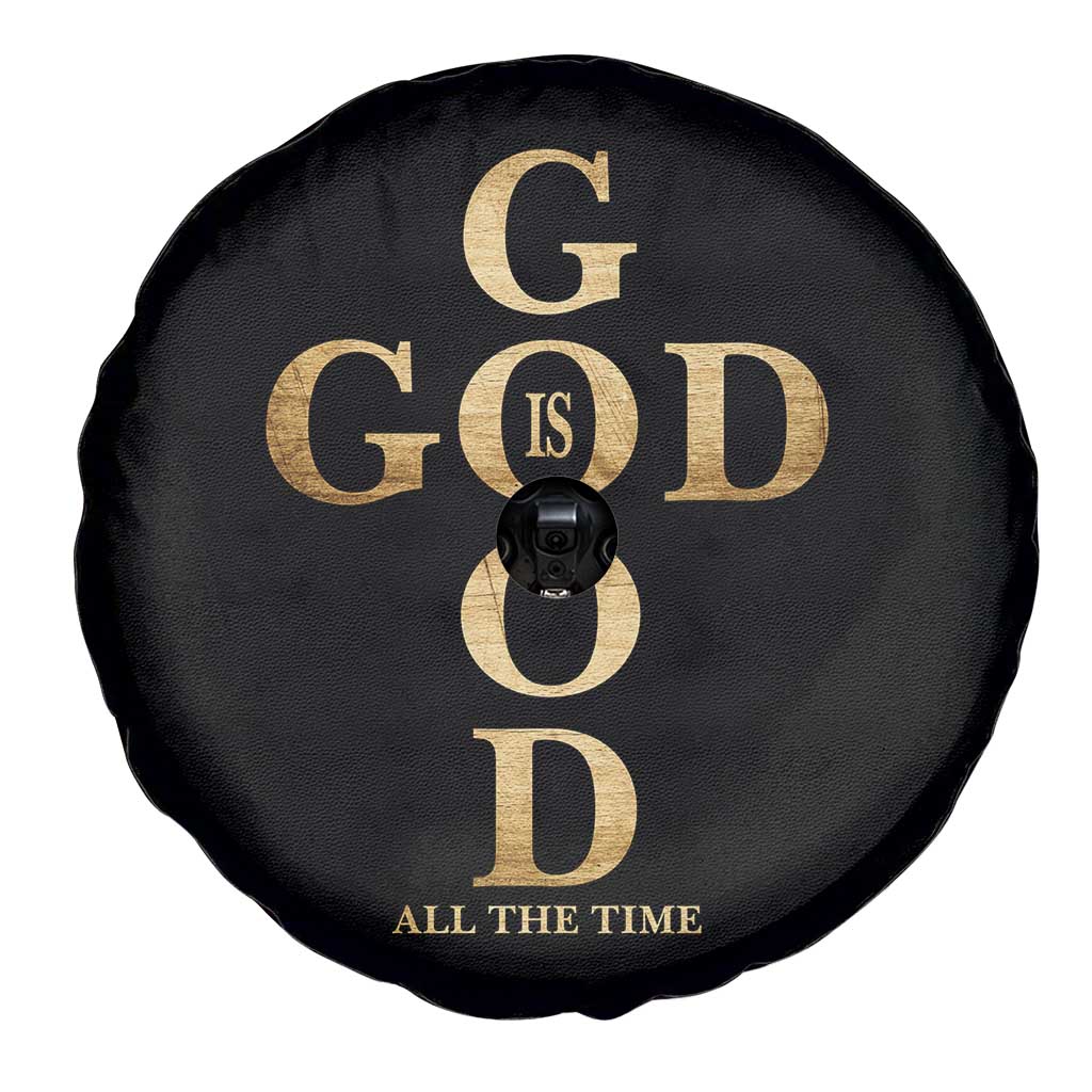 Christian Jesus Lovers Spare Tire Cover God Is Good All The Time Cross TS10 Print Your Wear