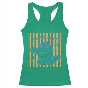 See You Later Alligator Racerback Tank Top Funny Last Day End of Year Teacher Summer Gift TS10 Irish Green Print Your Wear