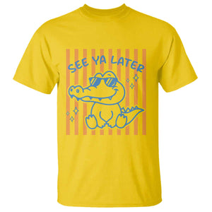 See You Later Alligator T Shirt Funny Last Day End of Year Teacher Summer Gift TS10 Daisy Print Your Wear