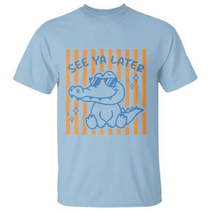 See You Later Alligator T Shirt Funny Last Day End of Year Teacher Summer Gift TS10 Light Blue Print Your Wear