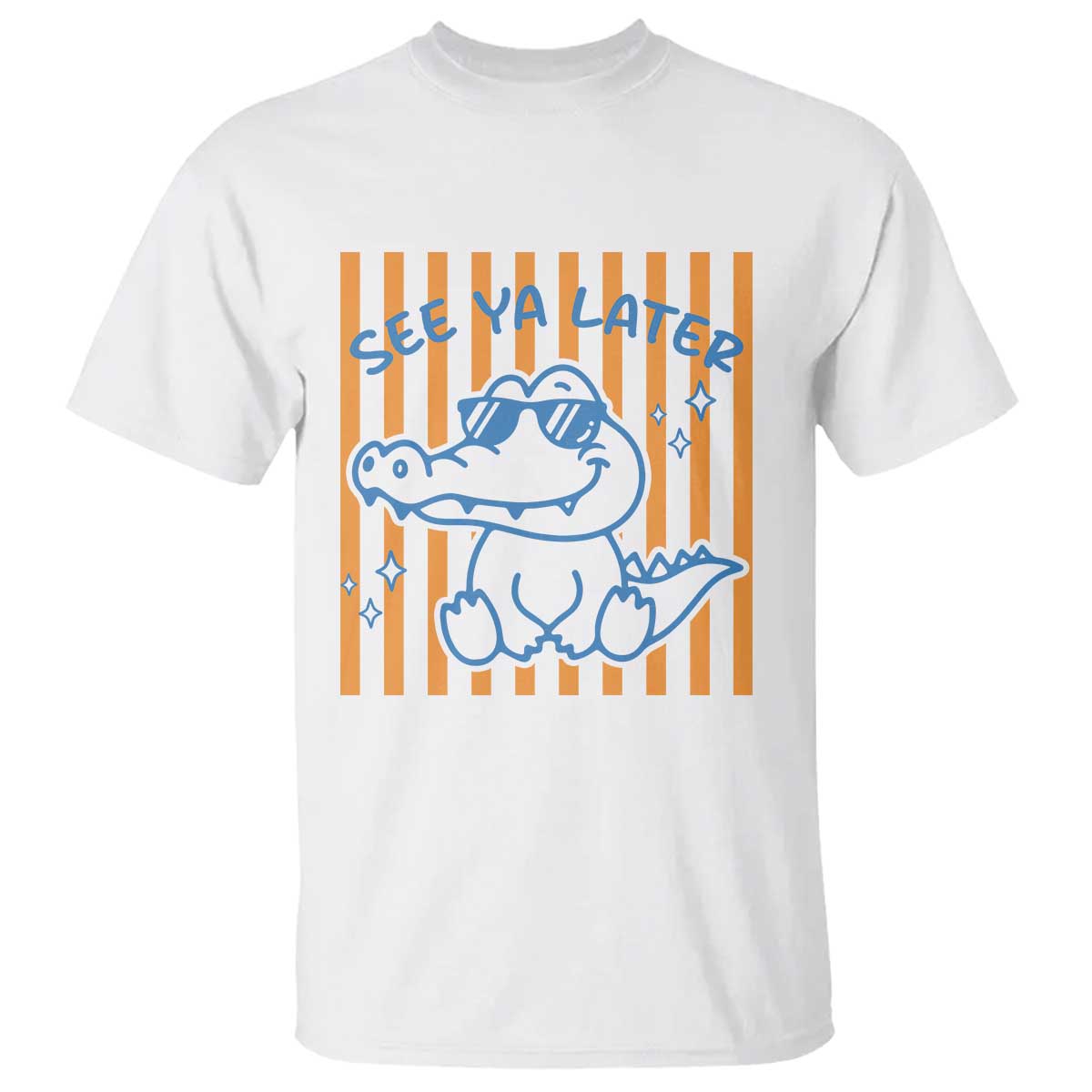 See You Later Alligator T Shirt Funny Last Day End of Year Teacher Summer Gift TS10 White Print Your Wear
