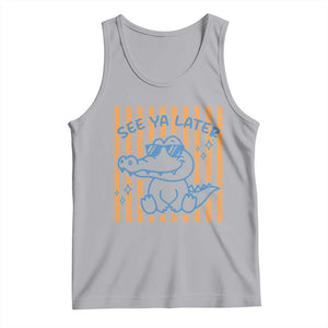 See You Later Alligator Tank Top Funny Last Day End of Year Teacher Summer Gift TS10 Athletic Heather Print Your Wear