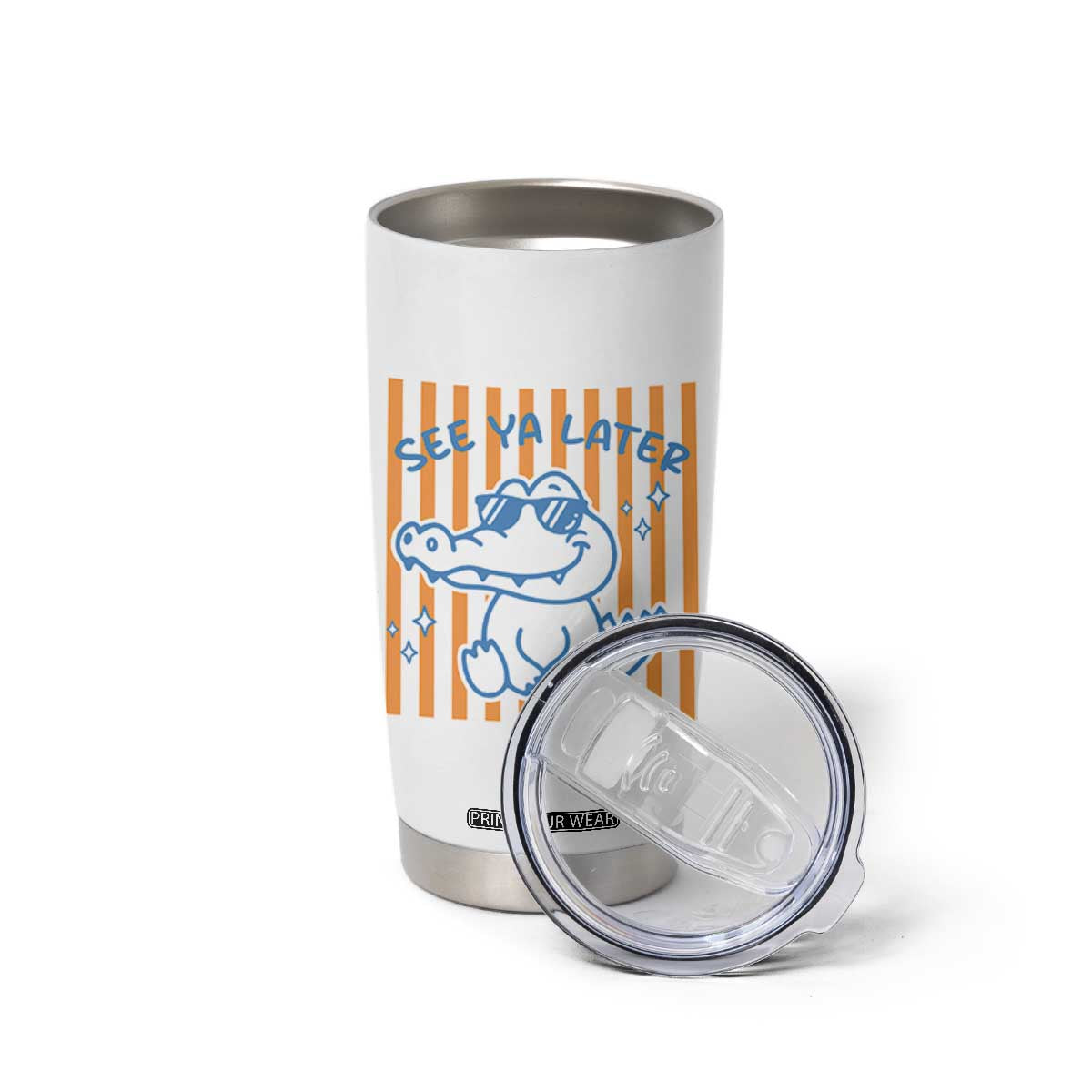 See You Later Alligator Tumbler Cup Funny Last Day End of Year Teacher Summer Gift TS10 Print Your Wear