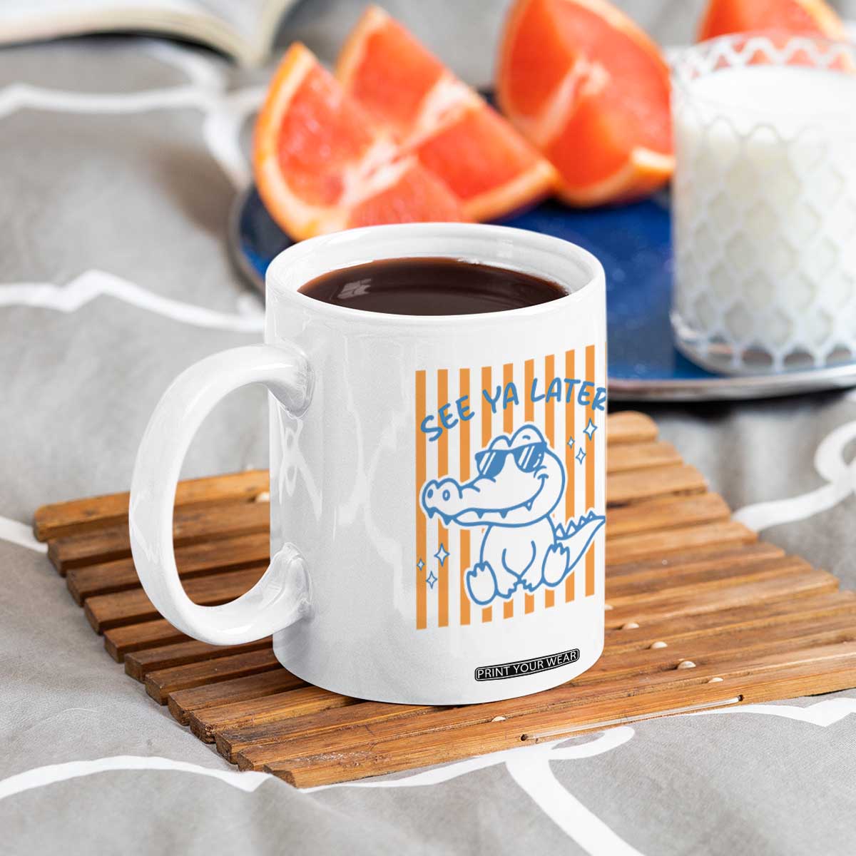See You Later Alligator Coffee Mug Funny Last Day End of Year Teacher Summer Gift TS10 Print Your Wear