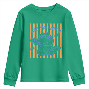 See You Later Alligator Youth Sweatshirt Funny Last Day End of Year Teacher Summer Gift TS10 Irish Green Print Your Wear