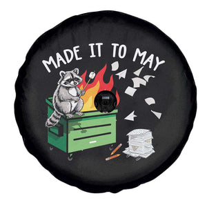 Last Day of School Spare Tire Cover Funny Raccoon Dumpster Fire Made It To May Teacher TS10 Print Your Wear
