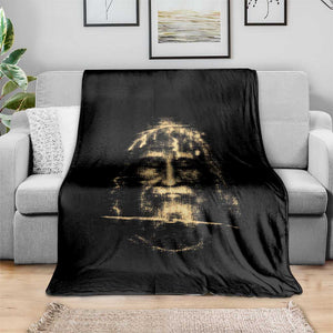 Shroud Of Turin Jesus Throw Blanket Jesus Christ Face Religious Catholic Christian Faith TS10 Print Your Wear