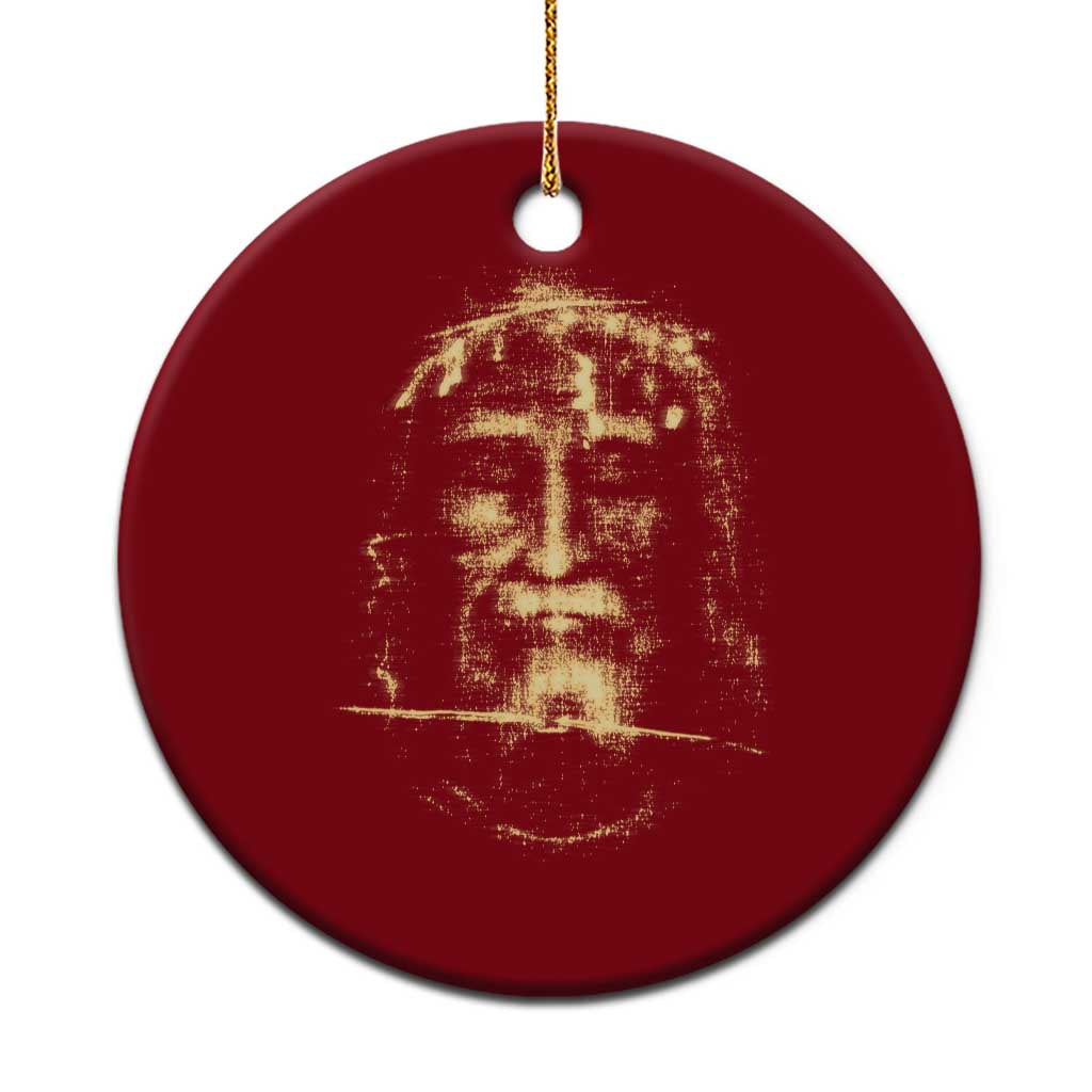 Shroud Of Turin Jesus Ceramic Ornament Jesus Christ Face Religious Catholic Christian Faith TS10 1pc Red Print Your Wear