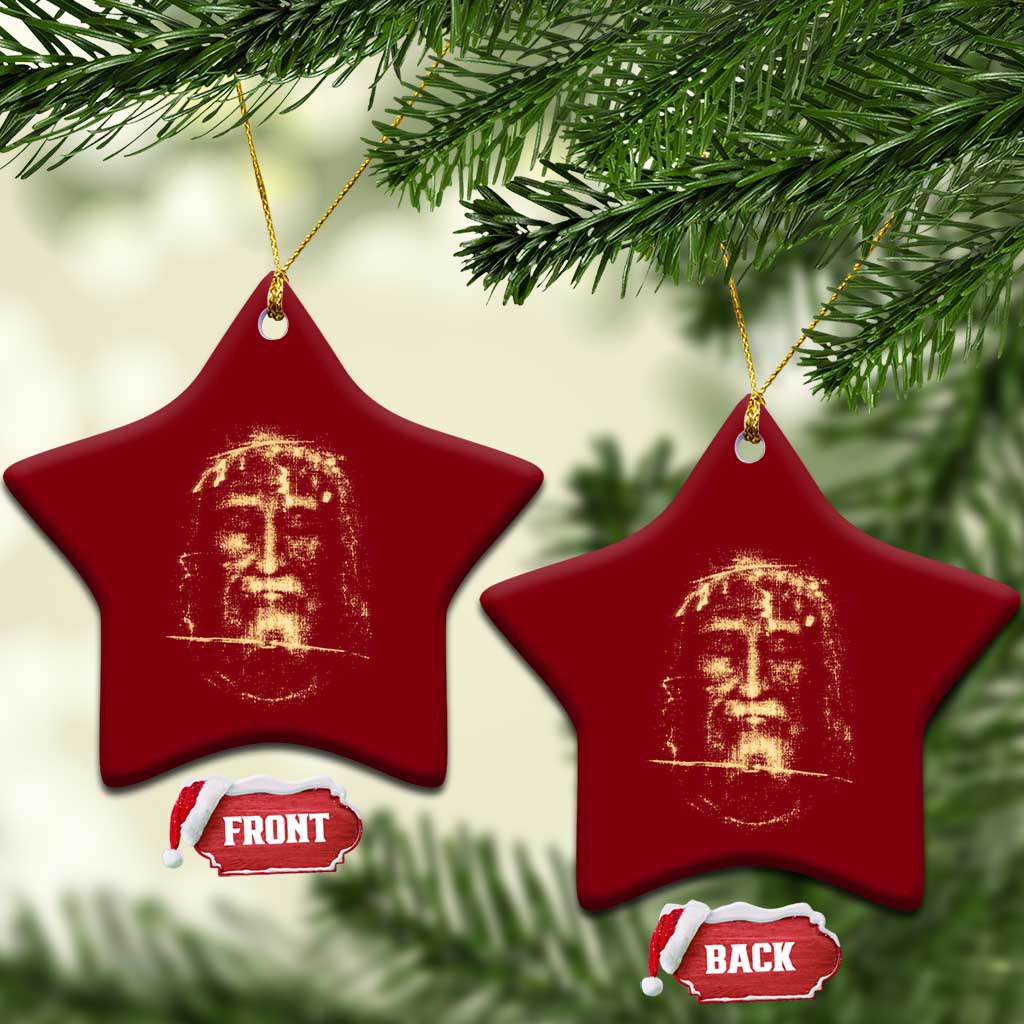 Shroud Of Turin Jesus Ceramic Ornament Jesus Christ Face Religious Catholic Christian Faith TS10 Print Your Wear