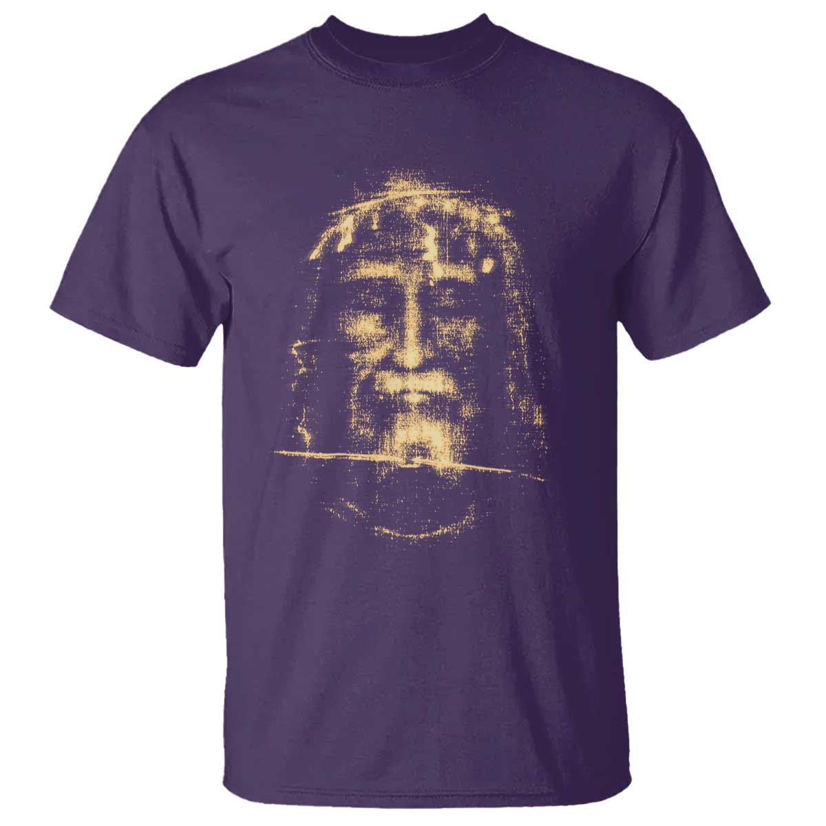 Shroud Of Turin Jesus T Shirt Jesus Christ Face Religious Catholic Christian Faith TS10 Purple Print Your Wear