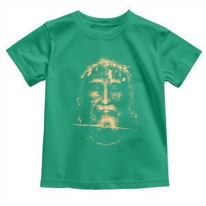 Shroud Of Turin Jesus Toddler T Shirt Jesus Christ Face Religious Catholic Christian Faith TS10 Irish Green Print Your Wear