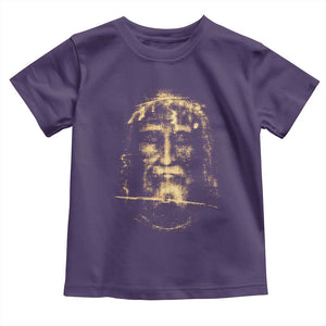 Shroud Of Turin Jesus Toddler T Shirt Jesus Christ Face Religious Catholic Christian Faith TS10 Purple Print Your Wear