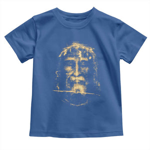 Shroud Of Turin Jesus Toddler T Shirt Jesus Christ Face Religious Catholic Christian Faith TS10 Royal Blue Print Your Wear