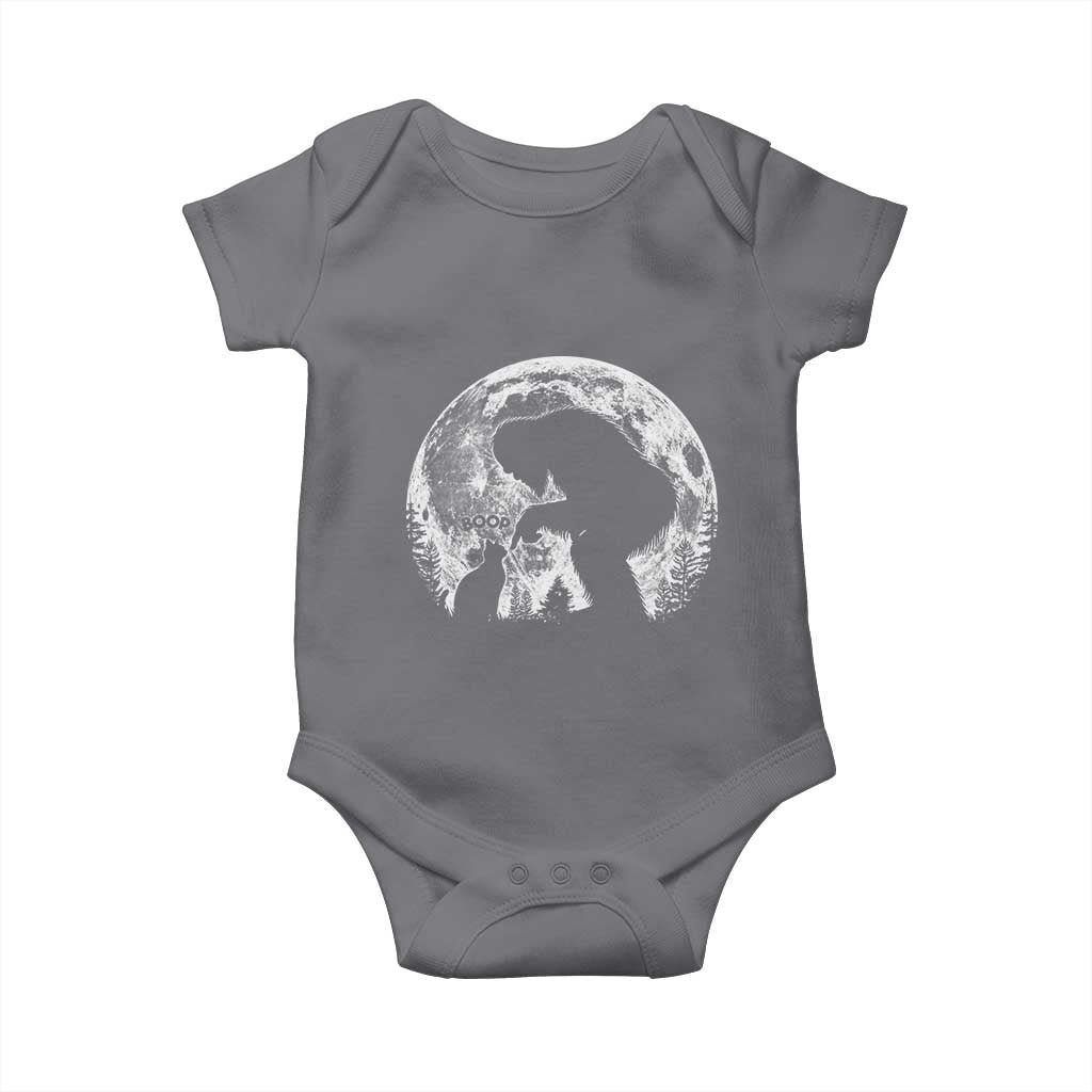 Fun Hand Boop Nose Bigfoot Cat Baby Onesie Sasquatch Full Moon TS10 Charcoal Print Your Wear