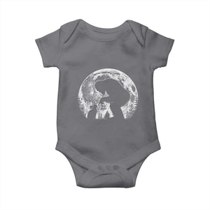Fun Hand Boop Nose Bigfoot Cat Baby Onesie Sasquatch Full Moon TS10 Charcoal Print Your Wear