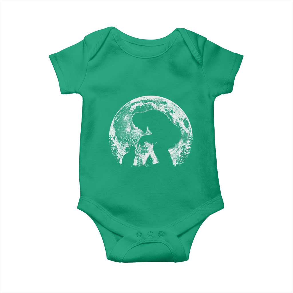 Fun Hand Boop Nose Bigfoot Cat Baby Onesie Sasquatch Full Moon TS10 Irish Green Print Your Wear