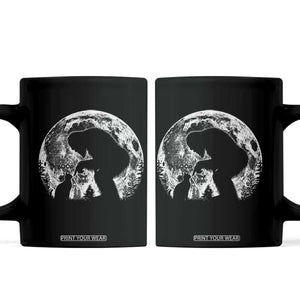 Fun Hand Boop Nose Bigfoot Cat Coffee Mug Sasquatch Full Moon TS10 Black Print Your Wear