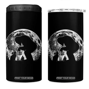 Fun Hand Boop Nose Bigfoot Cat 4 in 1 Can Cooler Tumbler Sasquatch Full Moon TS10 One Size: 16 oz Black Print Your Wear