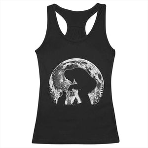 Fun Hand Boop Nose Bigfoot Cat Racerback Tank Top Sasquatch Full Moon TS10 Black Print Your Wear