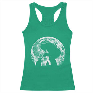 Fun Hand Boop Nose Bigfoot Cat Racerback Tank Top Sasquatch Full Moon TS10 Irish Green Print Your Wear
