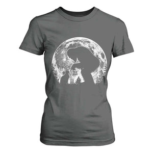 Fun Hand Boop Nose Bigfoot Cat T Shirt For Women Sasquatch Full Moon TS10 Dark Heather Print Your Wear