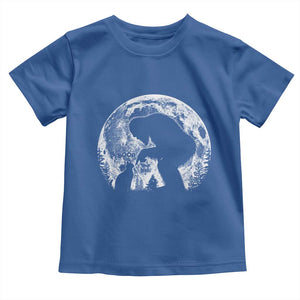 Fun Hand Boop Nose Bigfoot Cat Toddler T Shirt Sasquatch Full Moon TS10 Royal Blue Print Your Wear