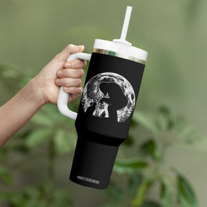 Fun Hand Boop Nose Bigfoot Cat Tumbler With Handle Sasquatch Full Moon TS10 Print Your Wear