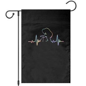 Fun Hand Boop Nose Bigfoot Cat Garden Flag Heartbeat Sasquatch Cat Lover Animal Silhouette TS10 Black Print Your Wear